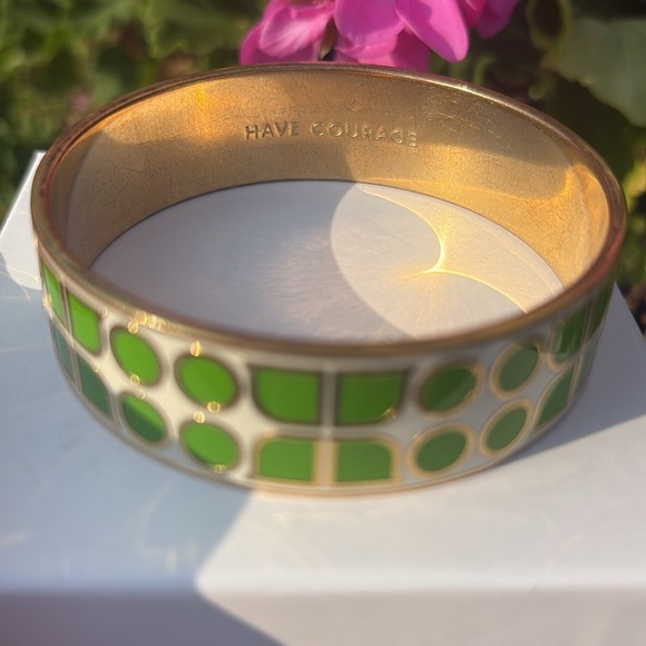 KATE SPADE ♠️ Have Courage Bangle. There is some slight wear but overall nice. - Picture 2 of 3